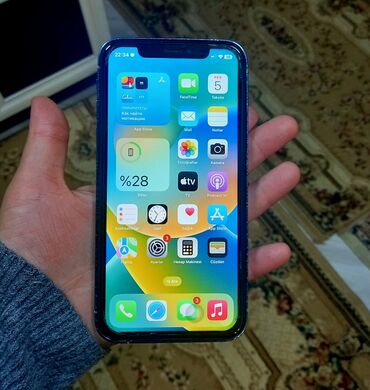 iphone xr 128gb: IPhone Xr, 128 GB, Blue Titanium, Barmaq izi, Face ID