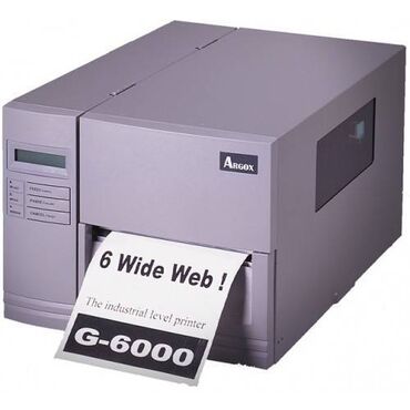 Printerlər: Argox G-6000 • Ağır etiket tələbləri üçün gündə 20.000-ə qədər etiket