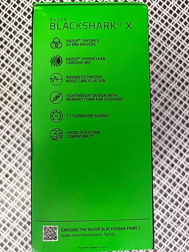 planset satiram: ​Razer BlackShark V2 X wired gaming headset satılır. Qulaqlıqlar — 4