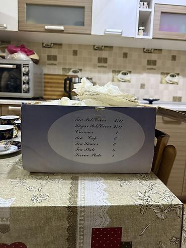 Çay dəstləri və servizlər: Çay dəsti, rəng - Göy, Farfor — 2