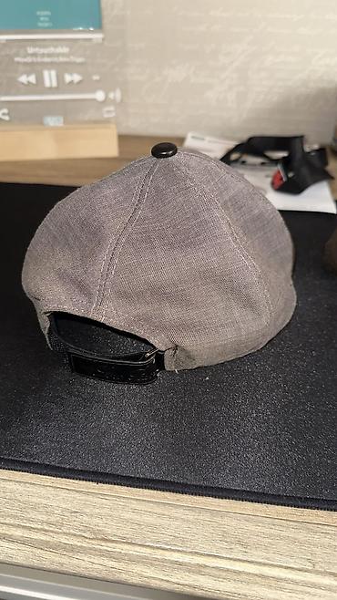 alt geyim: Loro Piana kepkasi tam original - Rəng: boz - Material: təbii toxuma — 3