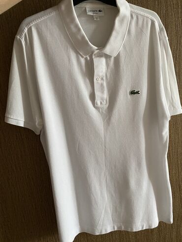 fit: Futbolka Lacoste, L (EU 40), rəng - Ağ