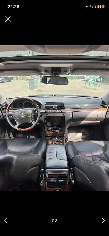 лобовой ауди: Mercedes-Benz S-Class: 2000 г., 4.3 л, Автомат, Газ, Седан — 4