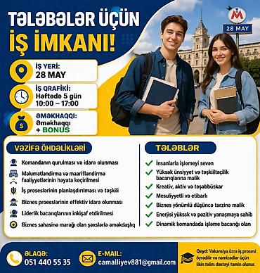 katibə isi: Ofis menecer, katib tələb olunur, İstənilən yaş, Təcrübəsiz — 1
