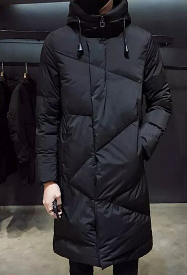 куртки длинные мужские: Куртка 6XL (EU 52), 7XL (EU 54), цвет - Черный