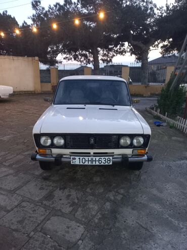 VAZ (LADA): VAZ 2106, ağ rəng, 4 qapılı sedan. - Klassik xarici görünüş: xrom ön — 2
