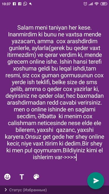 Marketoloq. İstənilən yaş. Natamam iş günü. Zabrat r-nu