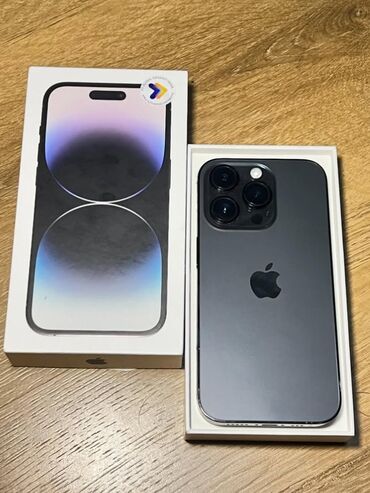 Apple iPhone: IPhone 14 Pro, 128 GB, White Titanium, Zəmanət, Kredit, Barmaq izi