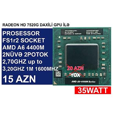 plata processor: Notebook üçün Prosessorlar ⭐LGA FS1r2 AMD A6-4400M 2.70/3.20Ghz 1M — 5