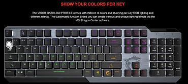 en ucuz msi: ⚡ MSI VIGOR GK50 Low Profile Mechanical – İnce Dizayn, RGB — 1