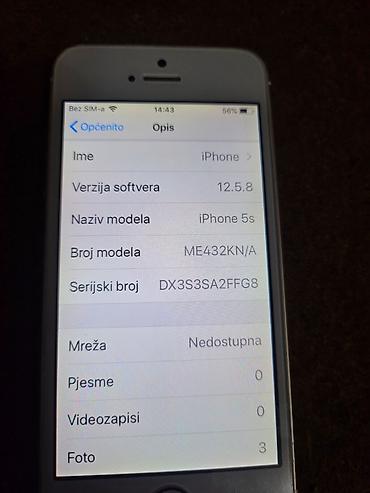 Apple iPhone: Apple iPhone 5s, zlatni Iphon 5s sim free icloud free 92 Bh jako dobro — 6