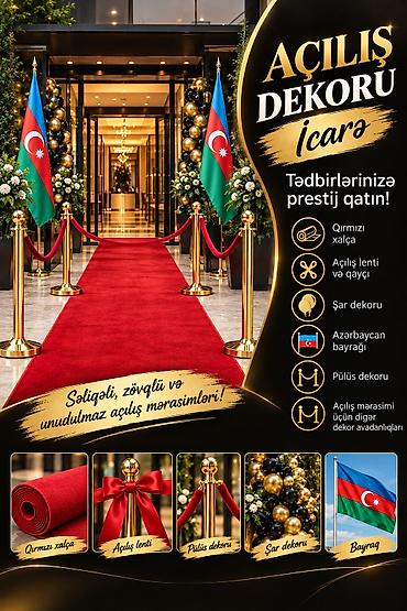ereb azeri: Açılış Dekoru – icarə xidməti Tədbirlərinizə prestij və zəriflik — 1