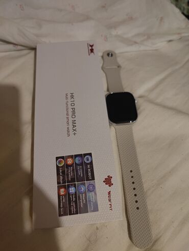 apple watch бишкек бу: Yeni, Smart saat, Apple, Sensor ekran, rəng - Gümüşü