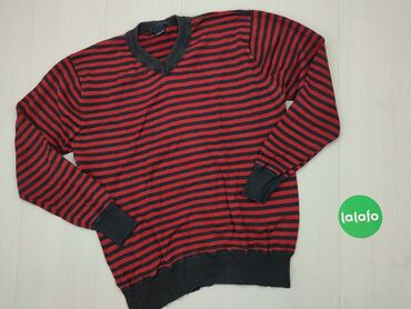 Bluzy: Sweter, L (EU 40), stan - Dobry, wzór - Linia, kolor - Czerwony
