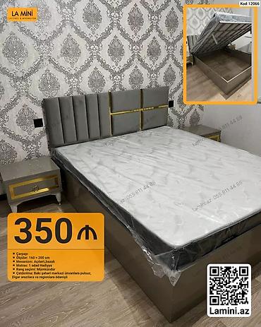 Məhsul: Açılan-bazalı çarpayı dəsti - Ölçü: 160 × 200 sm - Mexanizm