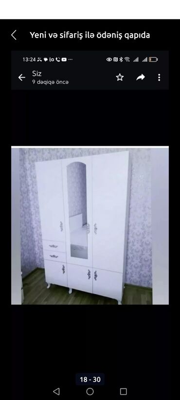 Dolablar: Yeni, Açılan, 4 qapılı Düz dolab, Qarderob, paltar dolabı, Azərbaycan — 12