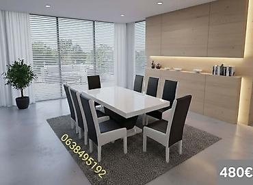 Stilske garniture: Trpezarijski setovi – više modela - Set 1 (prikaz 1 i 4) – 640€: - — 47