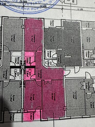 квартира 312: 2 комнаты, 68 м², Элитка, 12 этаж, ПСО (под самоотделку)