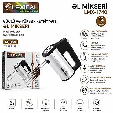 Mikserlər: Məhsul: Mikser Lexical LMX-1740 400W Silver Brend: Lexical Kateqoriya — 1