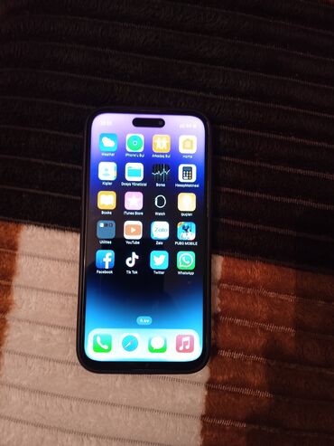 apple 5s: IPhone 14 Pro, 256 GB, Gümüşü, Barmaq izi
