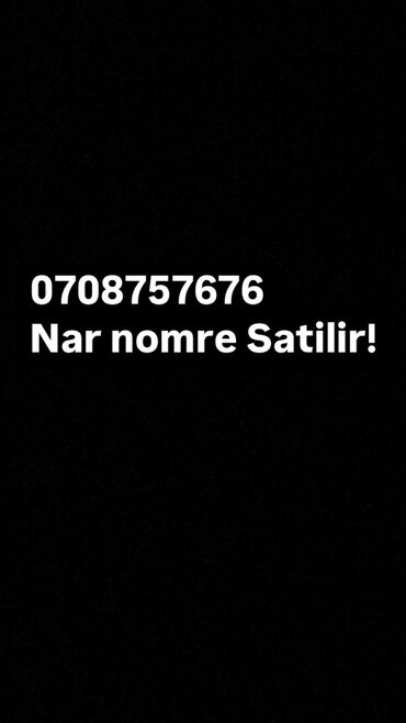 SİM-kartlar: Nömrə: ( 070 ) ( 708757676 ), İşlənmiş