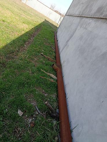 demir su çəni: Metal boru – qalın divarlı, dairəvi kəsikli. uzunluqu 12 mtir di nec — 6