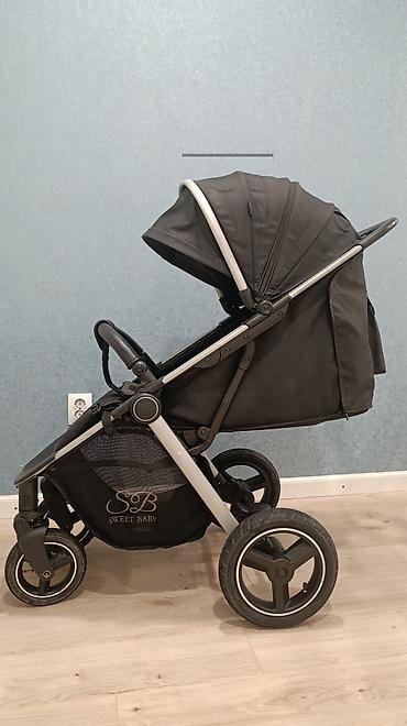 коляска seebaby: Коляска, цвет - Черный, Б/у — 2