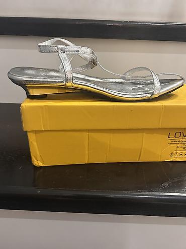 Женская обувь: Босоножки, 39.5, 39, Fashion, Новый, цвет - Серебристый — 9