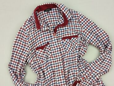 fioletowa koszula w kratę damska: Koszula damska, rozmiar S