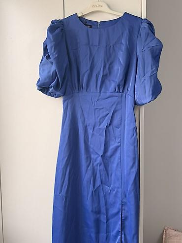 Повседневные платья: Повседневное платье, Осень-весна, Длинная модель, Атлас, S, M, Стандарт — 4