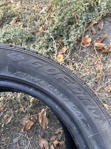mini v: Зимние шины GOFORM
Размер: 215/55 R17 
Состояние 90%
Без шишек и латок — 4