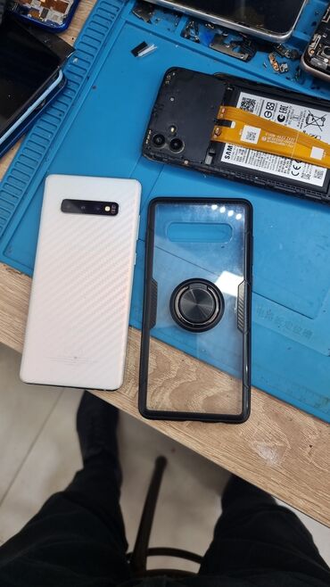 telefonlar iphone x: Samsung Galaxy S10 Plus, 128 ГБ, цвет - Белый, Отпечаток пальца