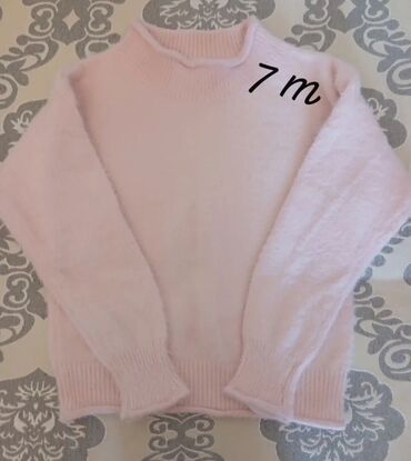 детские хлопковые колготки: Yumşaq toxumalı, açıq çəhrayı rəngdə trikotaj sviter. Yuxarıdan