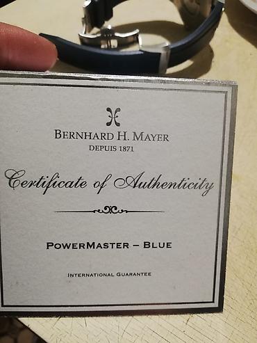saat qutu: Bernhard H. Mayer PowerMaster – Blue qol saatı Xüsusiyyətlər: - — 2