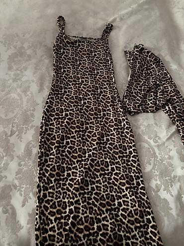 leopard: İki hissəli leopard naxışlı dəst - Brend: GNOZ (etiketdə göstərilir) - — 1