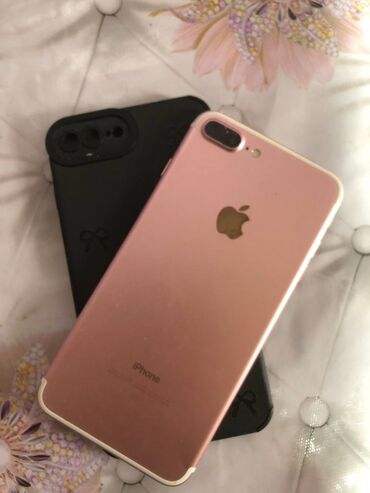 чехол на айфон 7: IPhone 7 Plus, Колдонулган, 32 ГБ, Rose Gold, 100 %