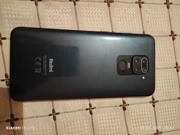 Redmi Note 9, 64 GB, rəng - Boz, Barmaq izi, İki sim kartlı, Face ID