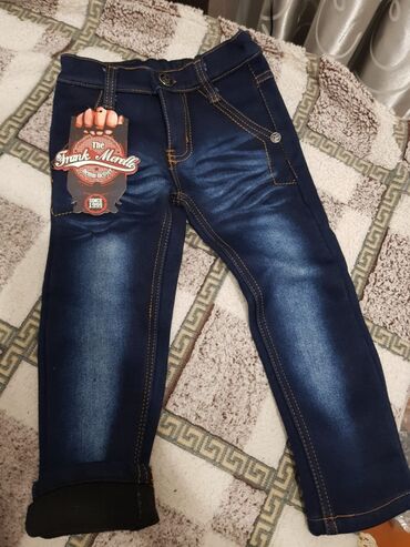 детские стрейчевые джинсы: Джинсы и брюки, цвет - Синий, Новый