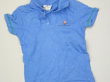 koszulka niebieska: Koszulka, 7 lat, 116-122 cm, stan - Dobry