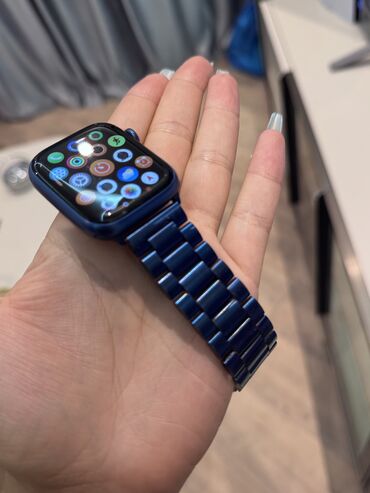 Kompüter, noutbuk və planşetlər: İşlənmiş, Smart saat, Apple, Sensor ekran, rəng - Göy