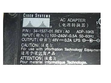 raspberry pi: Блoк питания для IP телефона 34-1537-02, АDР-10КB, Сiscо 48V, 200mА — 1