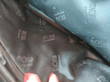 sat: Torba Mona – klasična crna kožna ženska torba - Brend: Mona (utisnut — 9
