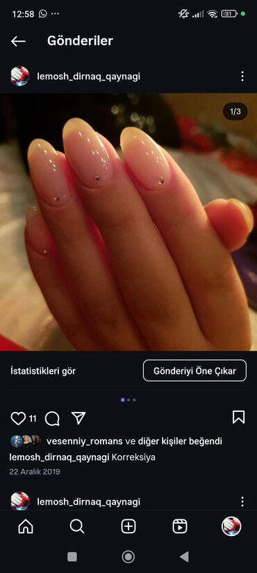 Manikür, pedikür: Manikür, Dırnaqların dizaynı, Evə gəlməklə — 9