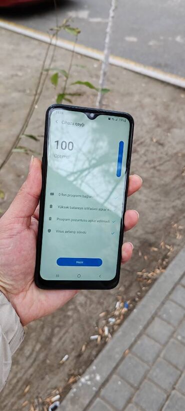 samsung 2 ci el telefon fiyatları: Samsung Galaxy A10s, 32 GB, rəng - Qara, Barmaq izi, İki sim kartlı