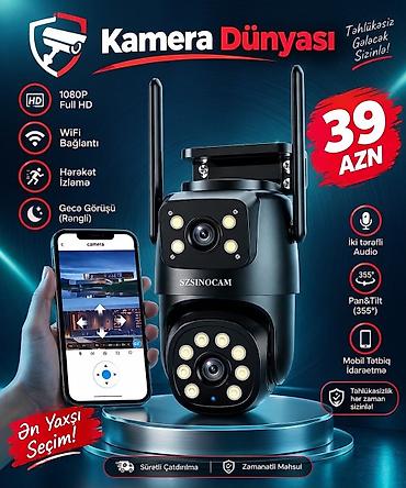 Видеонаблюдение: Kamera Vİ-Fİ təhlükəsizlik sistemləri 📹 SZSINOCAM 2 Linzalı Wi-Fi — 2