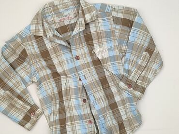 montego koszula: Shirt 3-4 years, condition - Perfect, pattern - Cell, color - Brown
