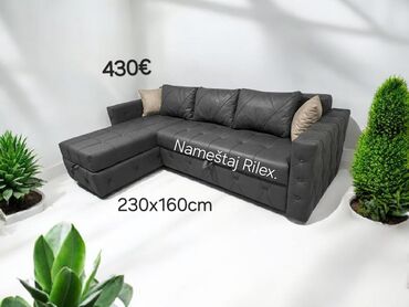 Ugaone garniture: Ugaona garnitura – Nameštaj Rilex - Dimenzije: 230 x 160 cm - Cena — 8