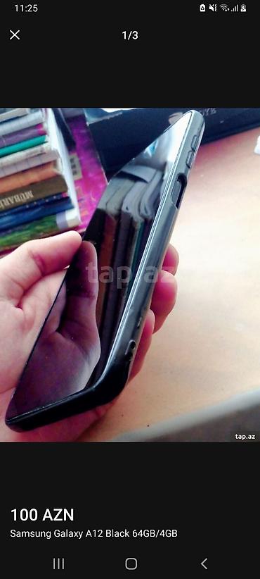 3d scaner: Samsung Galaxy A12, 64 GB, rəng - Qara, Barmaq izi — 3