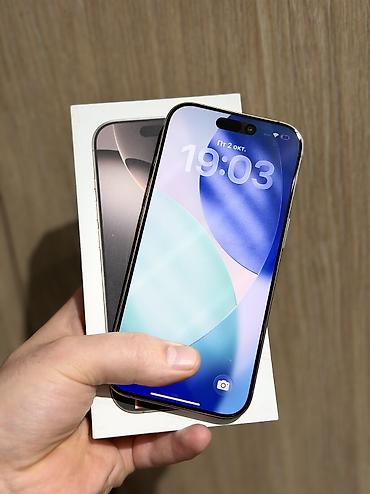 Уюлдук телефондор жана аксессуарлар: IPhone 16 Pro, Колдонулган, 256 ГБ, Desert Titanium, Куту, 90 % — 3