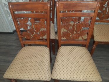 Столы и стулья для зала: Стол и стул для зала, Б/у, Самовывоз, цвет - Коричневый — 9